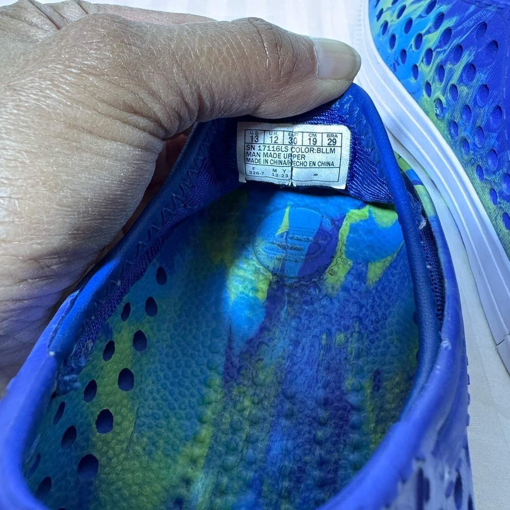 Skechers Solar Surge Blue Lime Boys Water Play Sandal Sneakers Size 13 - Picture 7 of 10